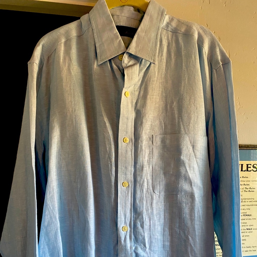 Tasso Elba 100% Linen Shirt